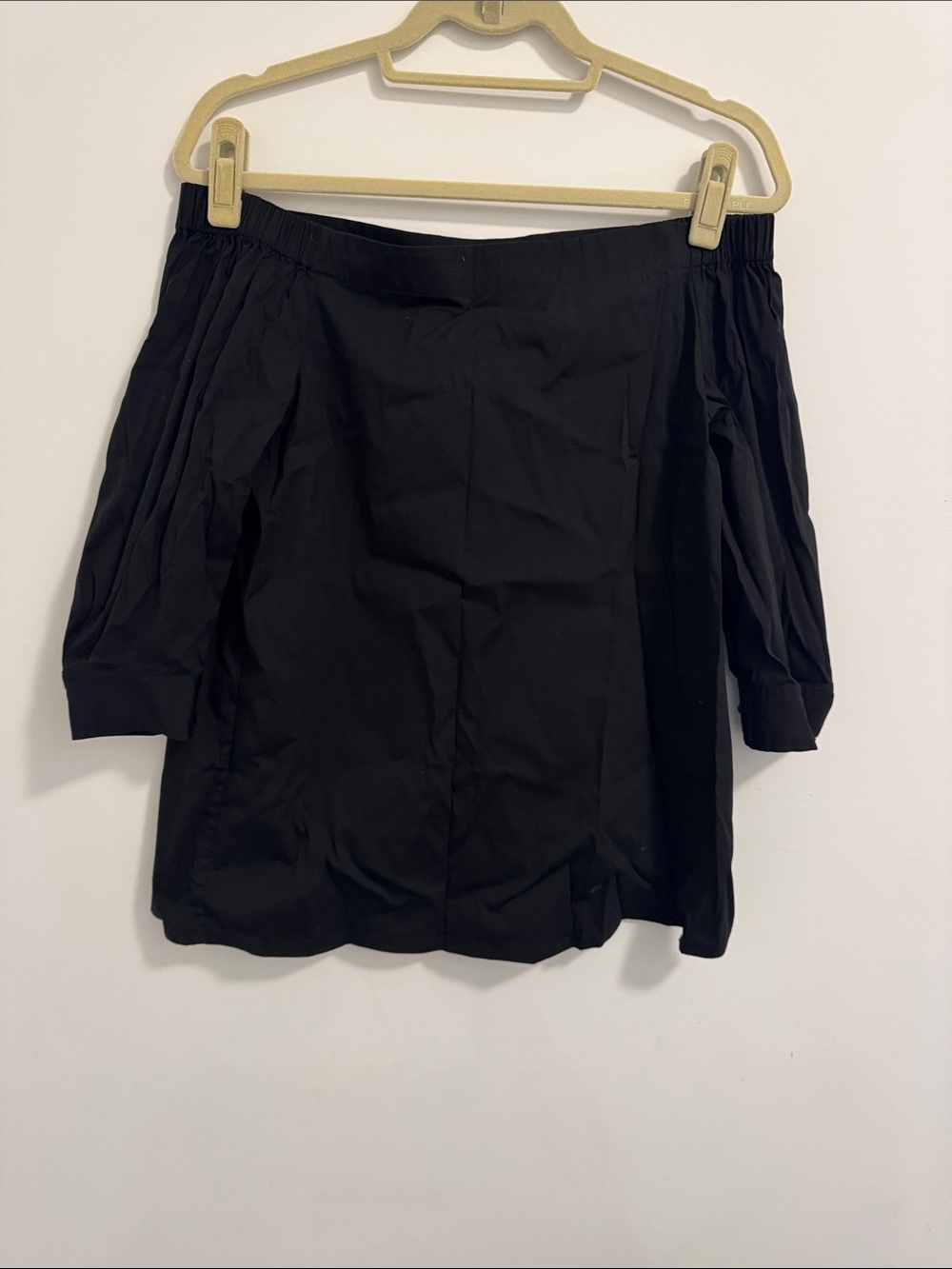 Black Off-the-Shoulder Blouse